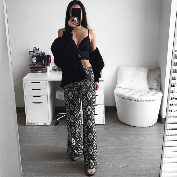 ANGL Pants - ANGL | Flowy Printed Pants